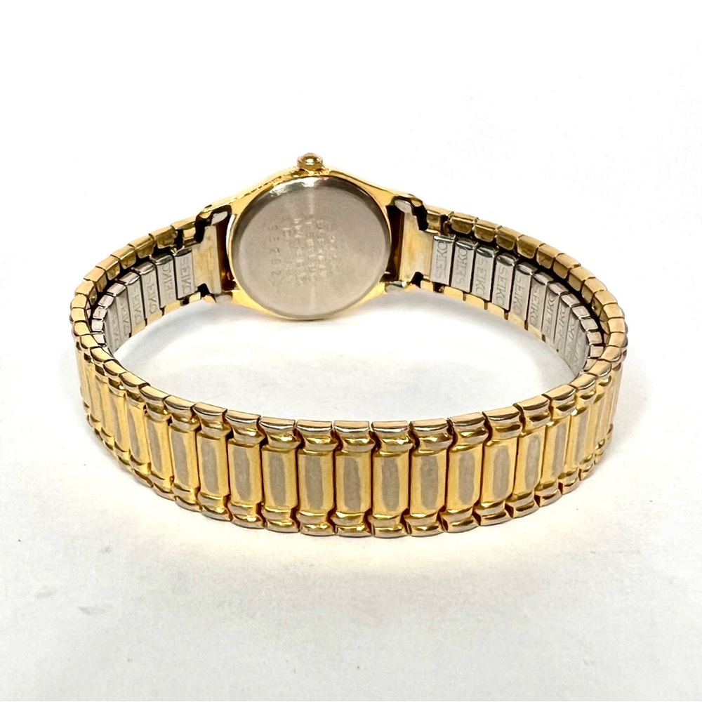 SEIKO Quartz 20mm Gold Tone Steel Watch Stretchy Bracelet - Picture 5 of 5